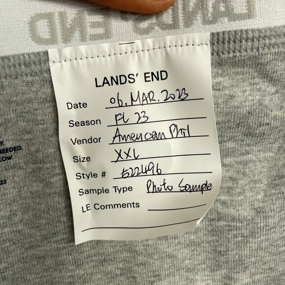 NEW Lands' End Men's XXL 3-Pack Boxer Briefs Gray Heather Cotton - Picture 5 of 7